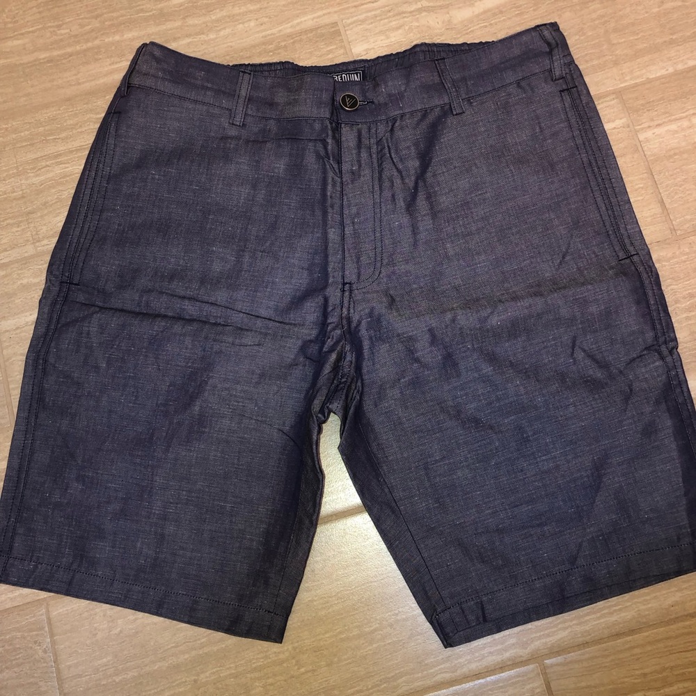 NWOT Vilebrequin Dark Blueish/gray Flat Front Shorts Size L